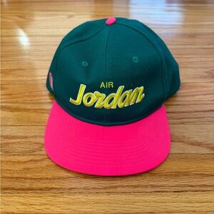 Men’s Air Jordan Green and Pink Hat
